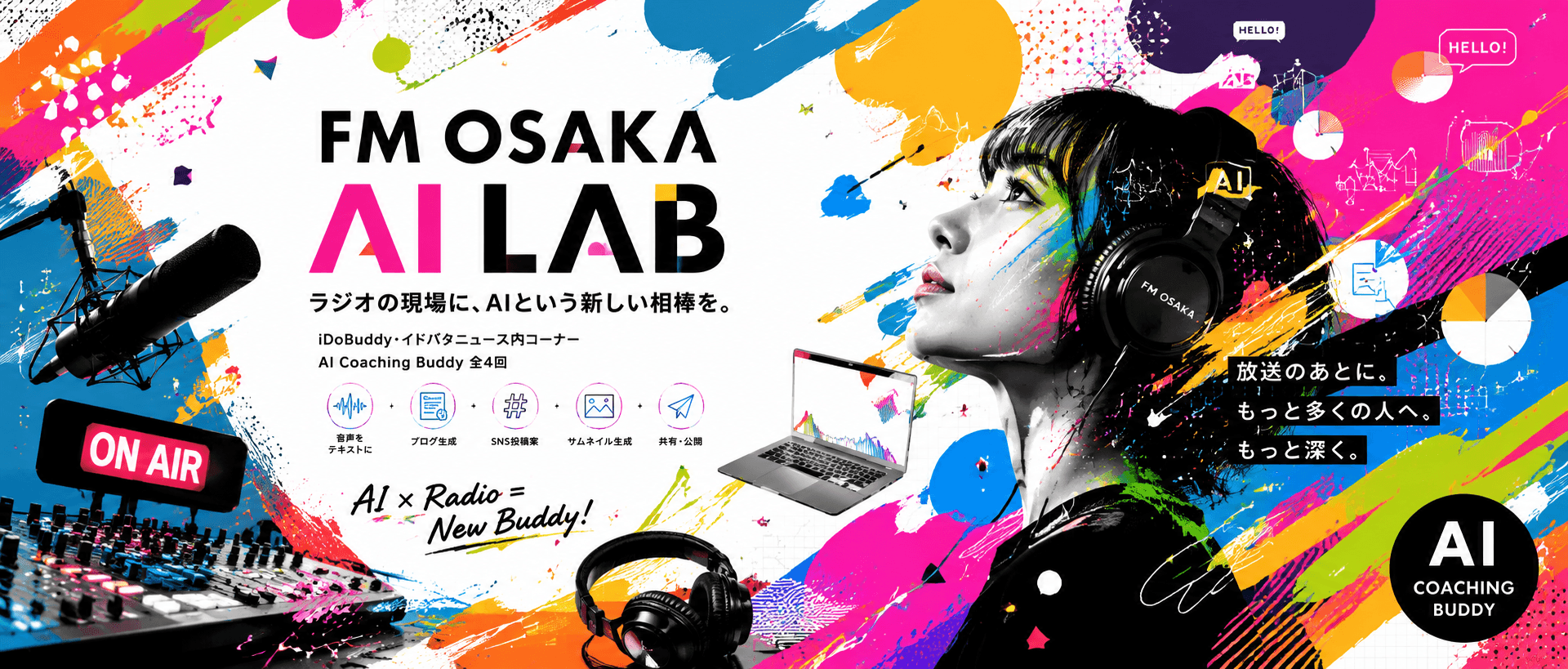 FM OSAKA AI LAB - ラジオの現場に、AIという新しい相棒を。
