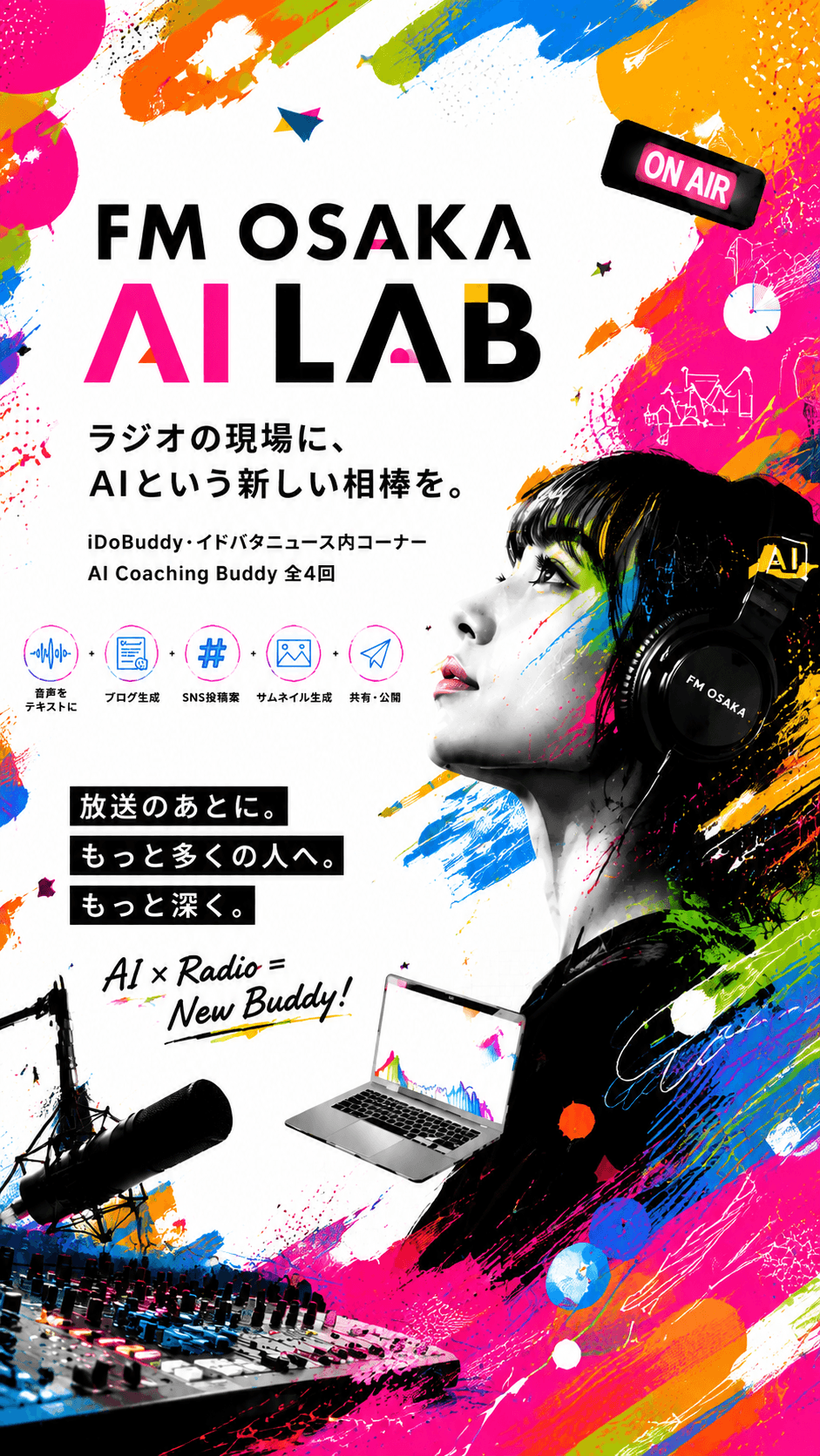 FM OSAKA AI LAB - ラジオの現場に、AIという新しい相棒を。