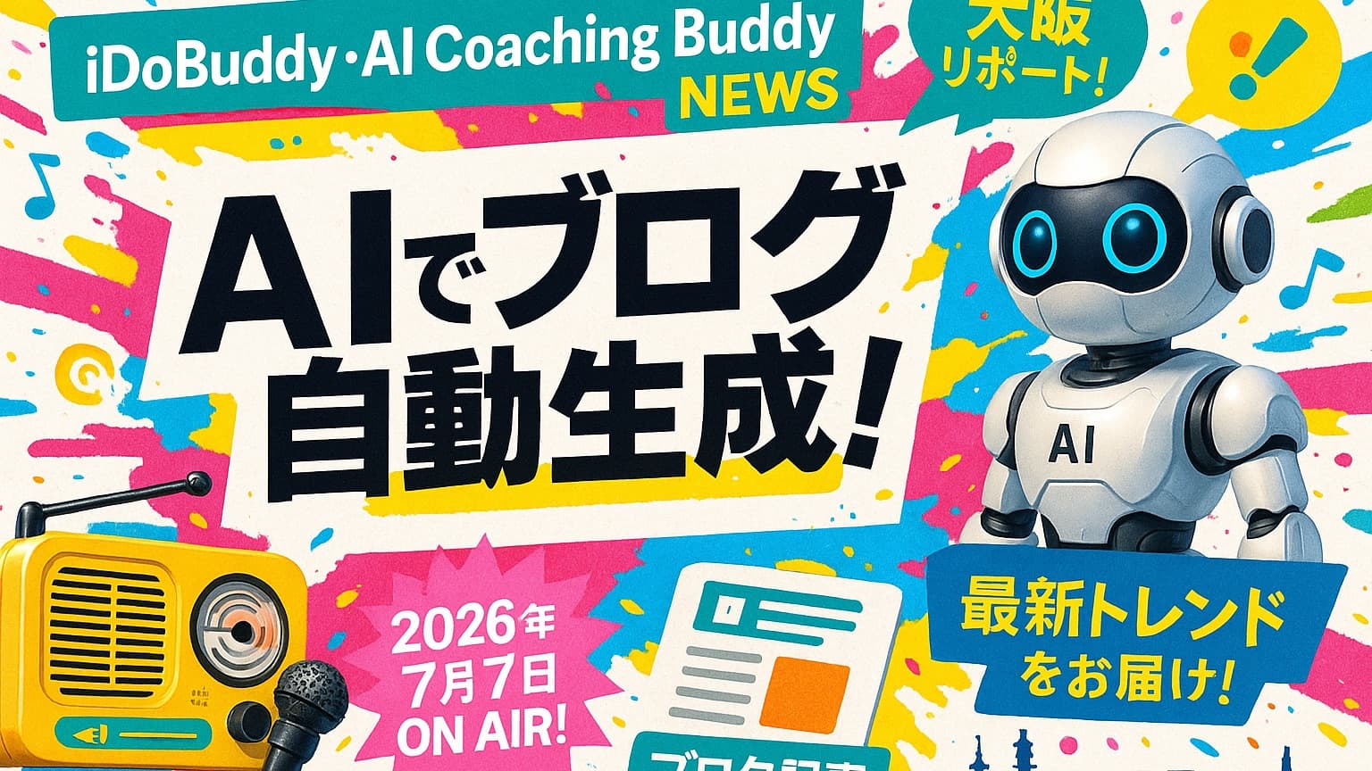 【新コーナー始動】放送中にAIがブログとSNS投稿を自動生成!「AI Coaching Buddy」第1回