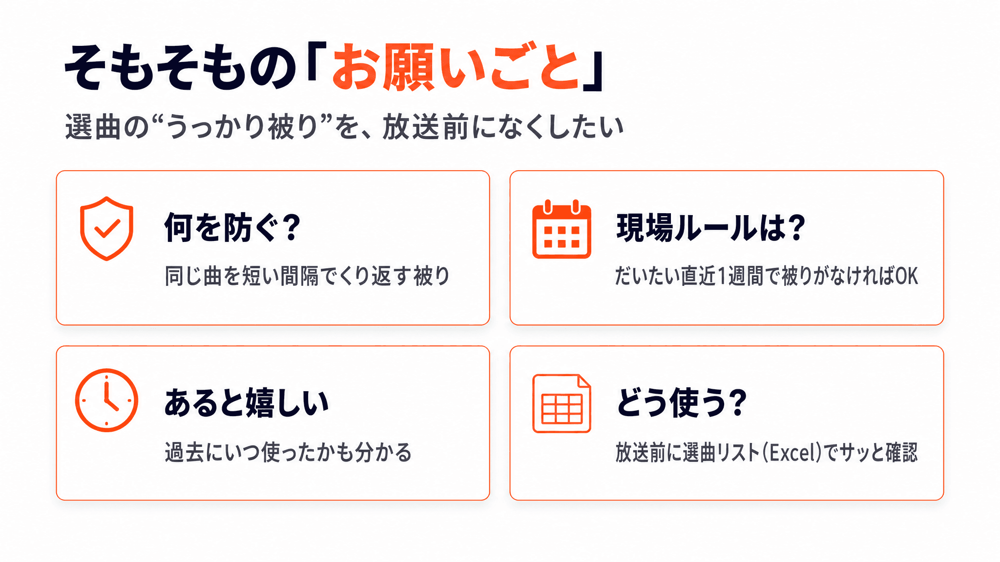 そもそものお願いごと - 解説スライド